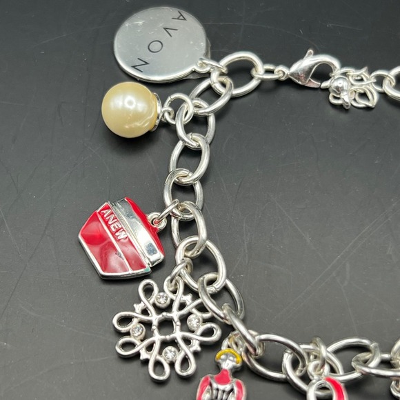 Vintage Avon Enameled Charm Bracelet - Picture 3 of 4
